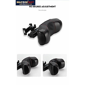 Gối tựa đầu ô tô cao cấp nhãn hiệu Macsim CHP03B màu đen, nâu, be( không gồm giá cài điện thoại)