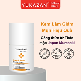 Hình ảnh Kem Giảm Mụn, Giảm Viêm Yukazan Refining Cream 30ml - Công Thức Thảo Mộc Japan Murasaki