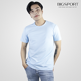 Áo Thun Nam Unisex Cotton Trơn Basic, Áo Phông Thể Thao Cổ Tròn Form Rộng Tay Lỡ Cao Cấp Big Sport