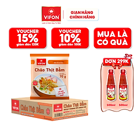 Thùng 50 cháo thịt bằm vifon có có gói thịt thật 27gr