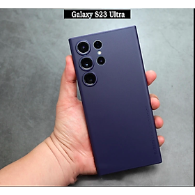 Ốp lưng chống sốc siêu mỏng 0.3mm cho Samsung Galaxy S23 Ultra hiệu Memumi có màng bảo vệ Camera (mặt lưng nhám mềm mịn) - hàng nhập khẩu