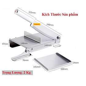 Mua Máy chặt thịt gà  thịt vịt Chính Hãng đa năng: chặt xương  thái thịt đông lạnh tốt nhất hiện nay Bản đặc biệt CE800   Phần Mặt Bàn bằng inox 304 Cao Cấp - Phần Lưỡi dao bằng thép 420 J2 Nhật Bản là Hợp kim CacBon và Crom Siêu cứng  bền  không gỉ sét