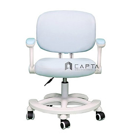 Mua Ghế xoay trẻ em màu xanh dương CE1013-M Nội thất Capta Ghế ngồi học bài màu xanh dương cho bé trai lưng lưới nệm vải có tay tựa màu trắng