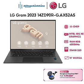 Laptop LG Gram 2023 14ZD90R-G.AX52A5 (i5-1340P | 8GB | 256GB | 14) Hàng chính hãng