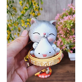 Mua Mèo Thần Tài may mắn (được chọn mẫu) có 04 mẫu size 7.5cm