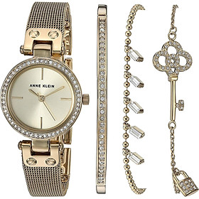 Bộ đồng hồ và vòng tay nữ ANNE KLEIN 3424GBST