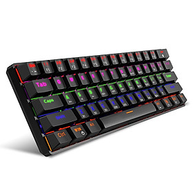 HXSJ L800 Three-mode Mechanical Keyboard 61 Keys RGB Keyboard Support BT5.0/2.4G/USB Wired Connection with Blue Switches