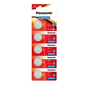 5 Viên Pin CR2032 3V Panasonic Lithium thay pin Smartkey , Cmos , Pin thay Airtag - Hàng chính hãng