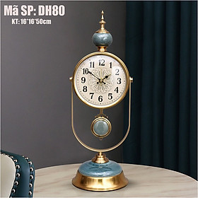 Mua Đồng Hồ Để Bàn Quả Lắc Cao Cấp Phong Cách Bắc Âu DH80 - Kim Trôi Sang Trọng  Bảo Hành 1 Năm