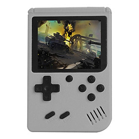 500 trong 1 trò chơi nhỏ chơi cầm tay Người chơi di động Retro Video Console Boy 8 bit 3,0 inch màu màn hình LCD Màu gameboy: Xám