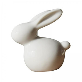 3X Modern Ceramic Rabbit Figurine Easter Statue Home Bookcase Decor Crafts Gift