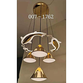 Đèn thả trần hình con cá trang trí nội thất phòng bếp, phòng ăn sang trọng hiện đại mã 1762 