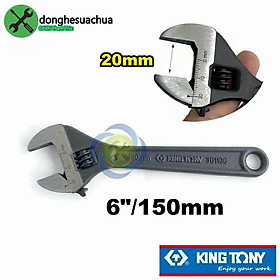 Mua Mỏ lết đen 150mm Kingtony 3611-06P loại 6 inch mở hàm 20mm