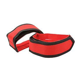 Pedal Strap Adjustable Adhesive Toe Clips for Mountain Bike Adults Red