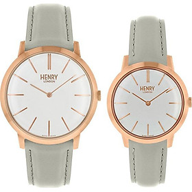 Đồng Hồ Đôi Dây Da Henry London HL40-S-0290 - HL34-S-0220 Iconic