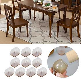 10x Chair Leg Covers Floor Protectors Table Feet Caps Pads