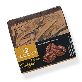 Xà Bông Thiên Nhiên Handmade eccomorning Hình Vuông Hương Cà Phê - Coffee Soap