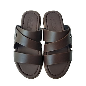 Dép Nam Quai Ngang Da Bò BIGGBEN Cao Cấp DN285