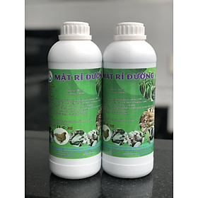 Mua Combo 2 lít mật rỉ đường ủ phân bón hữu cơ  ủ đạm cá  bánh dầu  đậu tương (Gồm 2 chai 1 lít mật đường)