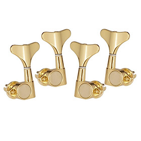 4pcs Bass 2R 2L Tuning Keys Tuners for Electric Bass Replacement Parts Gold