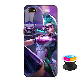 Ốp lưng nhựa dẻo dành cho Oppo A1K in hình Airi Ninja Rồng - Tặng Popsocket in logo iCase - Hàng Chính Hãng