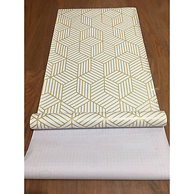 Mua 10m Giấy dán tường ô kẻ vàng M0082