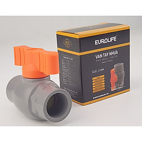Mua Van uPVC thân đúc bi nhưa ABS 21  27  34  42  49  60mm Eurolife EL-VN (tay cam)