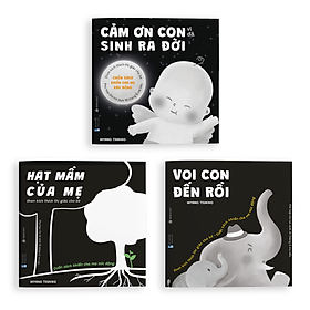 [Download Sách] Cảm ơn con - Sách Ehon kích thích thị giác cho trẻ dưới 18 tháng, sử dụng được cho mẹ bầu