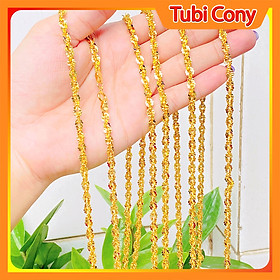 Dây chuyền nữ chạm khắc cỡ nhỏ mạ vàng mẫu 02.261022