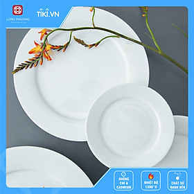 Mua Đĩa bằng sứ Long Phương - đĩa tròn đáy cạn đủ cỡ