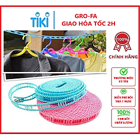 Mua Bộ 2 Dây Phơi Quần Áo Thông Minh 5M GroFa Giao màu ngẫu nhiên