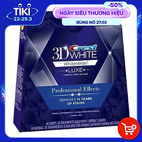 Miếng Dán Trắng Răng Crest 3D Whitestrips