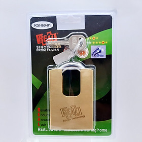 RSH60-01 Ổ khóa chống cắt vuông Real đồng thau 60mm