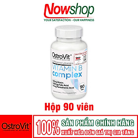 Vitamin B Complex OstroVit Viên Uống Vitamin Tổng Hợp Hỗ Trợ Não Bộ Tăng Sức Đề Kháng Giảm Mệt Mỏi Phục Hồi Thể Lực Nhập Khẩu Chính Hãng Ba Lan Hộp 90 Viên