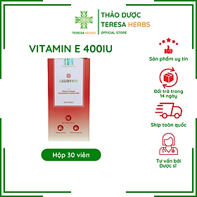 Viên uống bổ sung Vitamin E Đỏ ERUBY400 hộp 30 viên hỗ trợ làm đẹp da, giảm nám, da khô sạm