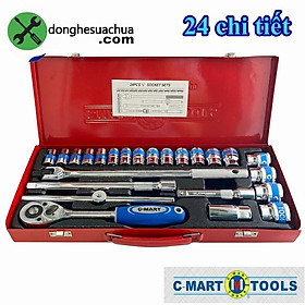 Mua Bộ tuýp 24 chi tiết C-Mart K0030 loại 6 cạnh 1/2