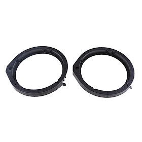 2Pieces 6.5 Inch Black Plastic Speaker Adapter Bracket Ring for Honda for CIVIC ACCORD CITY CRV
