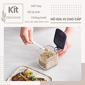 Mua Hũ Đựng Gia vị Thủy Tinh Kèm Thìa FEEKA 300ml Cao Cấp