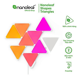 Đèn thông minh Nanoleaf Shapes Tam Giác Triangle Starter Kit 9  ô đèn (Bộ khởi động)  - Hàng Chính Hãng