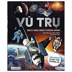 Vũ trụ - sách dán hình thông minh- kèm poster hệ mặt trời khổng lồ