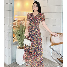 [HCM]Đầm maxi hoa nhí Vol hàn dễ thương D093 - Lady Fashion - Khánh Linh Style