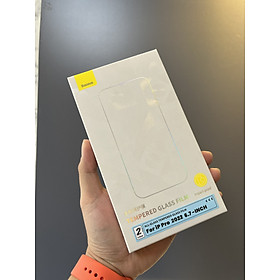 Mua Bộ 2 Kính Cường Lực Baseus Trong Suốt Dành Cho iPhone 14 PRO MAX / 14 PRO / 14 PLUS / 14 / 13 Series - Hàng Chính Hãng