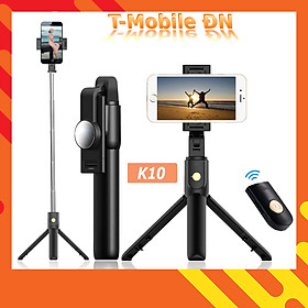 Gậy chụp hình K10 kiêm Tripod 3 chân + Nút bluetooth - Phụ Kiện Đà Thành