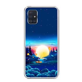 Ốp lưng dẻo cho điện thoại Samsung Galaxy A51 - 0449 MOON10 - Hàng Chính Hãng