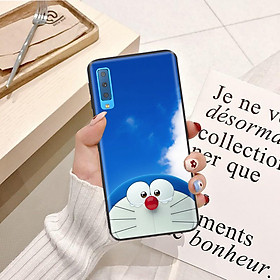 Ốp lưng điện thoại Samsung Galaxy A7 2018 viền silicon dẻo TPU  hình Doremon Nhảy Múa - Hàng chính hãng