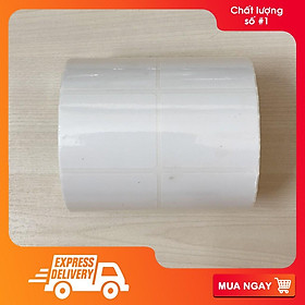Mua Giấy in tem decal nhiệt 1 hàng 2 tem khổ 50x40mm - Decal thường 5x4cm cuộn 50m 2.230 tem