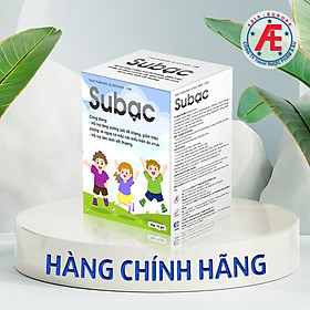 CỐM SUBAC - Tăng cường sức đề kháng, tăng hệ miễn dịch cho trẻ