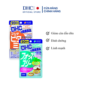 Combo Viên uống DHC Hỗ Trợ Giảm Cân - Bổ sung Dinh Dưỡng (Forskohlii+MultiVitamin)