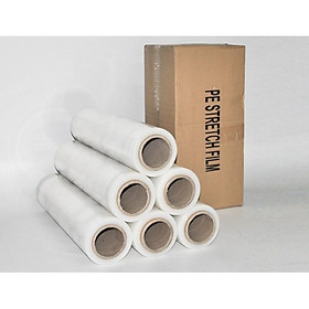 Mua Màng Pe Quấn hàng 50cm  quấn pallet bọc hàng hóa dày dặn dính chắc chắn Nặng 2.4KG