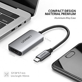 Hình ảnh Cáp chuyển đổi USB type-C to HDMI hỗ trợ 4K@60Hz full HD Ugreen 50314 cao cấp - Hàng chính hãng